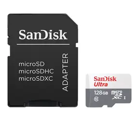 SanDisk Ultra microSDXC 128GB + adaptér