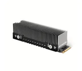 AXAGON CLR-M2XT, hliníkový pasivní chladič pro jedno i oboustranný M.2 SSD disk, výška 24 mm