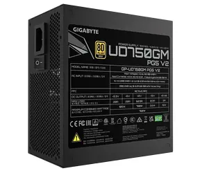 GIGABYTE UD750GM PG5 V2 / Zdroj / 750W / ATX 3.1 / modulární / 80PLUS Gold
