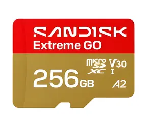 SanDisk Extreme GO microSDXC 256 GB / Paměťová karta / čtení 240 MB/s / zápis 160 MB/s