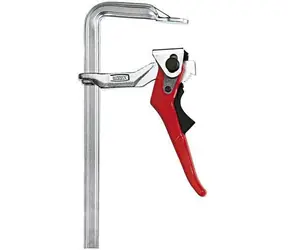 Bessey classiX GSH30 stříbrná/červená / Páková svěrka / 300 x 140 mm / upínací síla až 7500 N