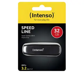 Intenso Speed Line 32GB černá / Flash disk / USB-A 3.2 Gen 1 / čtení: 70 MB/s