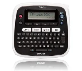 Brother P-touch D200BWVP / Tiskárna samolepicích štítků / 180dpi / TZe páska / vertikální tisk / podtržení