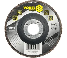 Vorel Lamelový brusný kotouč 115 mm P60 / Lamelový brusný kotouč / 115 mm / P60