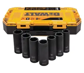 DeWalt DT70905 McLaren F1 Team / Sada nástrčných hlavic / IMPACT / 1/2" / 7 ks