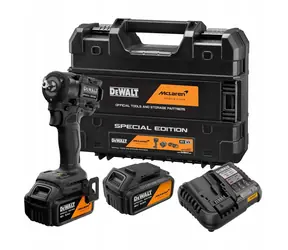 DeWalt DCF92MP2T McLaren F1 Team / Aku rázový utahovák / 1/2" / 18V / 406 Nm / 2x 5,0 Ah / kufr TSTAK