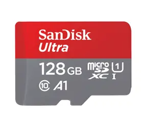 SanDisk Ultra microSDXC 128GB + adaptér / Paměťová karta / Class 10 / UHS-I / A1 / čtení: až 140 MB/s