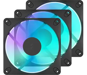Fractal Design Dynamic 3 14 RGB černá 3-pack / Ventilátor / 140 mm / PWM / 350-1800 RPM / 30,8 dB / RGB