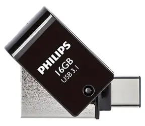 Philips OTG 2v1 16GB černá / Flash disk / USB 3.1 / USB-C / OTG
