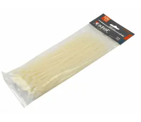 EXTOL-PREMIUM Pásky na vodiče bílé 200x3,6 mm / Pásky na vodiče / 100 ks / nylon / EN 62275, UL94V-2