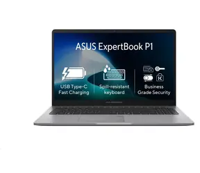 ASUS ExpertBook P1 P1503CVAY-C38512Z šedá / Notebook / 15,6" FHD / Intel Core 3 100U / 8GB / 512GB SSD / Bez OS
