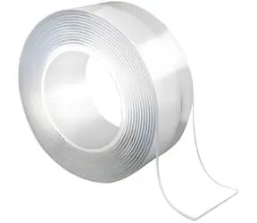 SOVIO SoftGel NANO 3 cm x 5 m / Oboustranná lepicí páska / Transparentní / Opakovaně použitelná