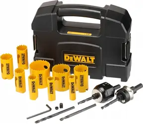 DeWalt Sada děrovek pro elektrikáře / Sada děrovek / Bimetal / 11 ks