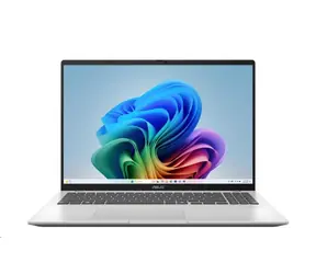 ASUS Vivobook S16 stříbrná / 16" WQXGA / Snapdragon X1 26 100 2.1GHz / 16GB / 512GB SSD / Qualcomm Adreno / W11P