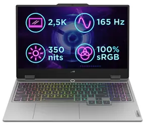 Lenovo LOQ 15IRX10 šedá / 15.6" WQHD / Intel Core i7-14700HX 2.1GHz / 32GB / 1TB SSD / RTX 5060 8GB / Bez OS