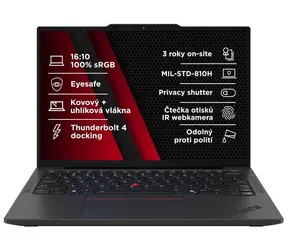 Lenovo ThinkPad X13 Gen6 černá / 13.3" WUXGA / AMD Ryzen AI 5 PRO 340 2.GHz / 16GB / 512GB SSD / AMD Radeon 840M / W11P