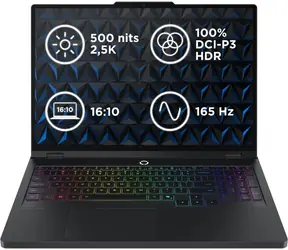 Lenovo Legion Pro 5 16IAX10 černá / 16" WQXGA / Intel Core Ultra 7 255HX / 32GB / 1TB SSD / RTX 5070 8GB / Bez OS
