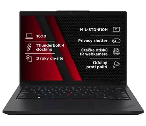Lenovo ThinkPad L14 G6 černá / 14" WUXGA / Ryzen 7 PRO 250 3.3GHz / 32GB / 1TB SSD / AMD Radeon 780M / W11P