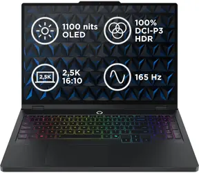 Lenovo Legion Pro 5 16ADR10 černá / 16" WQXGA / AMD Ryzen 7 8745HX / 32GB / 1TB SSD / RTX 5060 8GB / Bez OS