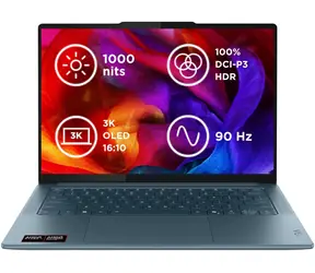 Lenovo Yoga Pro 7 14AKP10 modro-zelená / 14.5" 3K / AMD Ryzen AI 7 350 / 32 GB / 1TB SSD / AMD Radeon / Bez OS