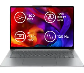 Lenovo Yoga Pro 7 14IAH10 šedá / 14.5" 3K T / Intel Core Ultra 9 285H / 32 GB / 1TB SSD / Intel Arc 140T / W11P