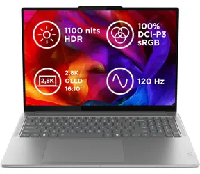 Lenovo Yoga Pro 9 16IAH10 šedá / 16" 2.8K / Intel Core Ultra 7 255H / 32GB / 1TB SSD / RTX 5050 8GB / W11H