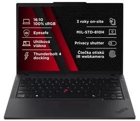 Lenovo ThinkPad T14 G6 černá / 14" WUXGA Touch / Ryzen AI 5 PRO 340 2.0GHz / 16GB / 512GB SSD / Radeon 840M / W11P