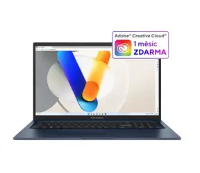 ASUS Vivobook 17 modrá / 17.3" FHD / Intel i3-1315U 1.2GHz / 8GB / 512GB SSD / Intel Iris Xe / W11H