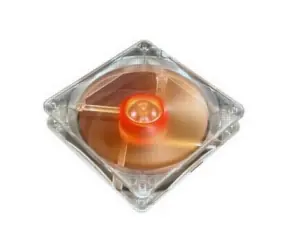 AKASA AK-183-L2B Amber / ventilátor 120x120x25mm / ultratichý / 2x kuličkové ložisko / redukce na 4pin
