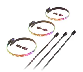 Hyte LS10 LED Strip x 3 černá / LED pásek / 20x LED / Nexus Link