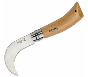 Opinel 10 Zahradnický nůž na prořezávání 10 cm / zavírací / zahnutá čepel / dřevěná rukojeť 