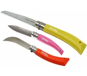 Opinel zahradnický 3 dílný set 2 nože a  pilka / dřevěný box