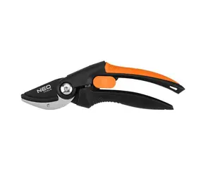 NEO TOOLS 15-211 / Kovadlinové zahradní nůžky / průměr řezu 20mm / délka 210mm / čepel 45mm / ergo rukojeť