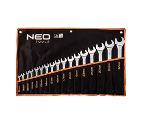 NEO TOOLS 09-753 / Sada očkových klíčů / 8-32mm / z chrom-vanadiové oceli