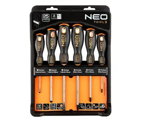 NEO TOOLS 04-213 / Sada šroubováků / S2 ocel