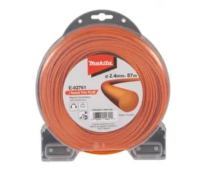 Makita E-02761 Struna nylonová kulatá 2.4mm 87m oranžová
