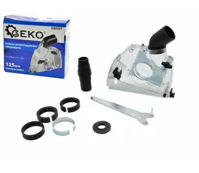 GEKO Odsávací kryt průhledný 125mm pro úhlové brusky 115-125mm 