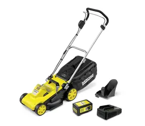 Kärcher LMO 3-18 Battery Set / Aku Sekačka na trávu / 18V / šířka záběru 34 cm / koš 35 l / 5.0 Ah