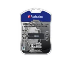 16GB Verbatim / Flash Disk / Store 'n' Go Executive Secure Retractable