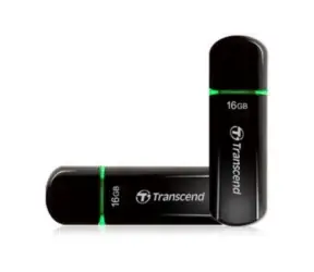 Transcend JetFlash V600 16 GB černo-zelený / Flash Disk / USB 2.0