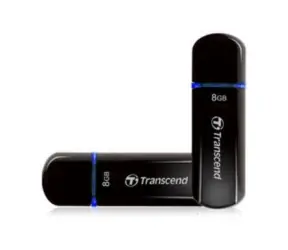 Transcend JetFlash V600 8 GB černo-zelený / Flash Disk / USB 2.0