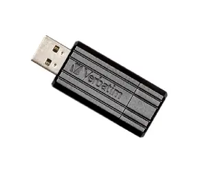 Verbatim Store 'n' Go PinStripe 64GB černá / Flash Disk / USB 2.0 / čtení: 10MBs / zápis: 4MBs