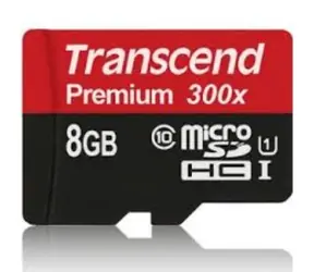 Transcend Micro SDHC 8GB / Micro SDHC / 8GB / Class 10 UHS-1 / 300x
