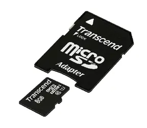 Transcend Micro SDHC 8GB + SD adaptér / Micro SDHC / 8GB / Class 10 UHS-1