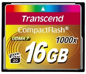 Transcend Compact Flash 16GB Ultimate / CF / 16GB / 1000x