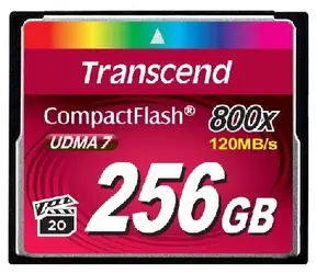 Transcend Compact Flash 256GB Premium / CF / 256GB / 800x