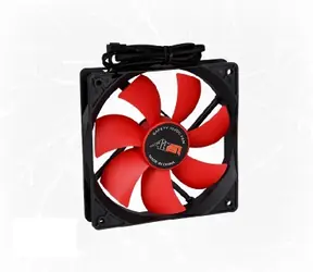 AIREN FAN RedWings120 TC ventilátor / tepelná regulace otáček / 120 x 120 x 25mm / 16.9dB / červená