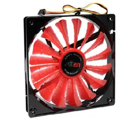 AIREN FAN hAiBridWings 140E ventilátor / 140 x 140 x 25mm / extrémně výkonný / 23.8 dBA / červená
