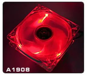 THERMALTAKE A1908 Thunderblade Red / Větráček 80x80x25mm / 21dB