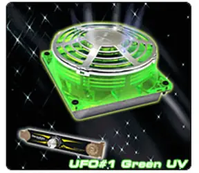 THERMALTAKE A2214 UFO FAN Green UV / Větráček 90x90x38mm / 1300-3600RPM